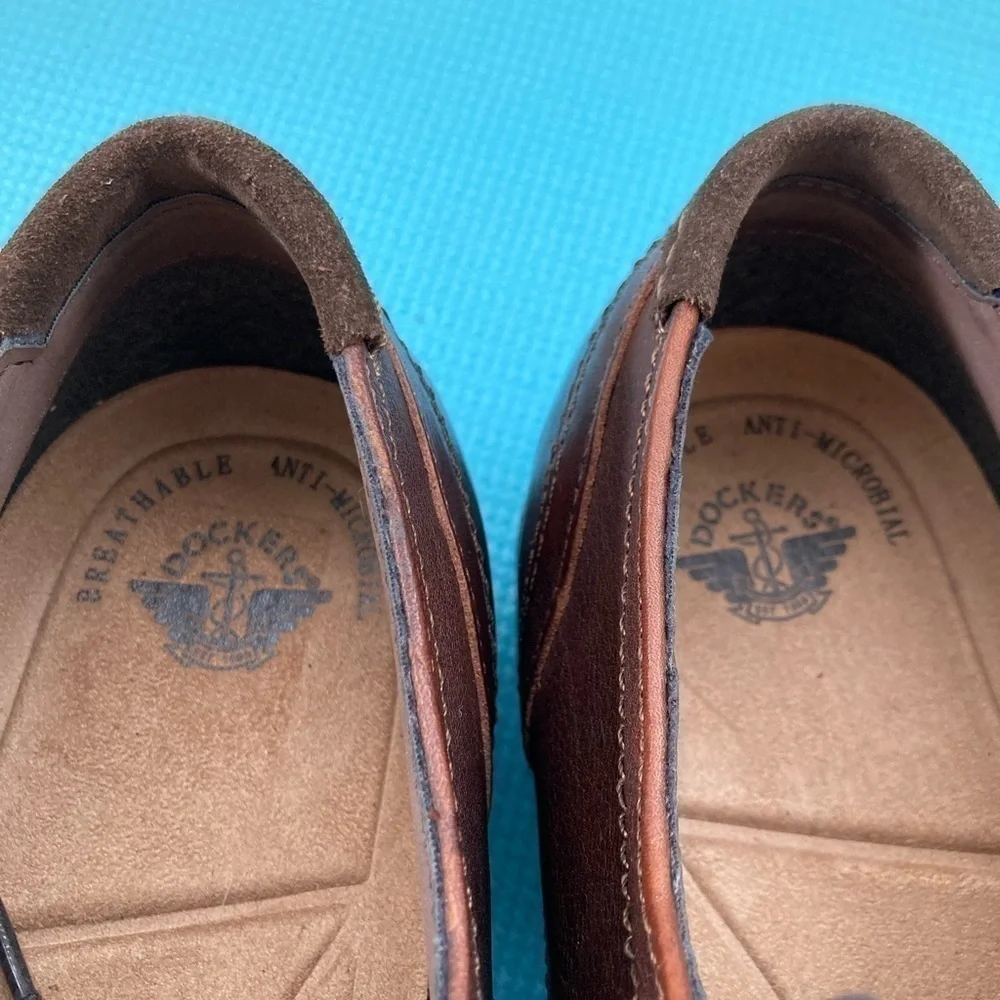 Dockers Mens Parkway Genuine Leather Casual Lace-up Oxford Shoe w/NeverWet sz 12